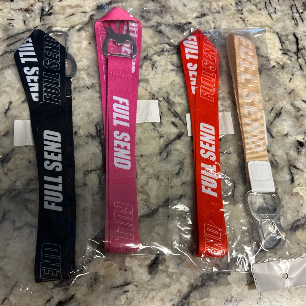 Full Send Lanyard Keychain Bottle Opener Set of 4